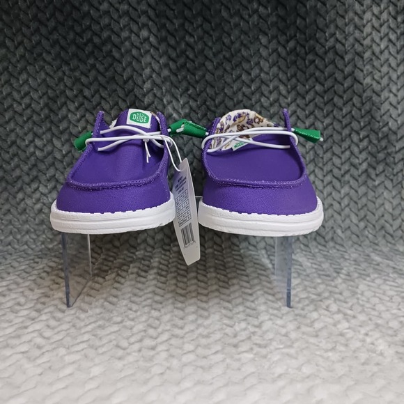 Hey Dude Women's Wendy Funk Louisiana Casual Slip-on Shoes Saints Purple Size 11 - Picture 4 of 9